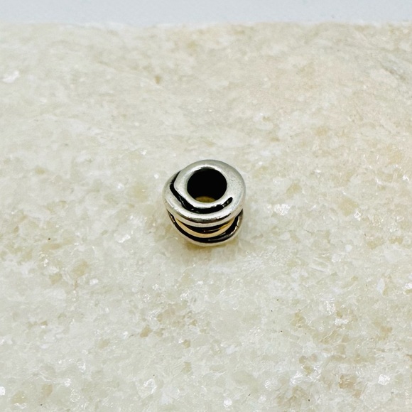 EUC Pandora 790153 Sterling Silver & 14k Yellow Gold Ring Cluster Charm - Picture 15 of 17